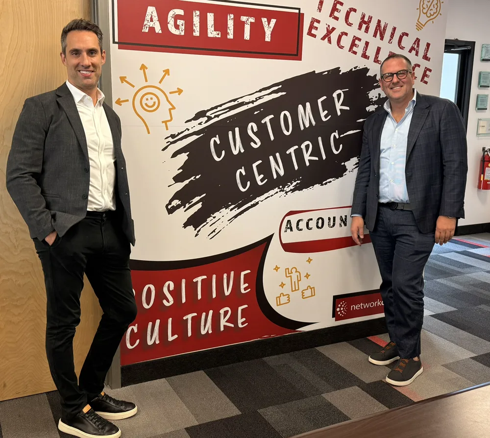 Inside Network Doctor — customer-centric culture wall
